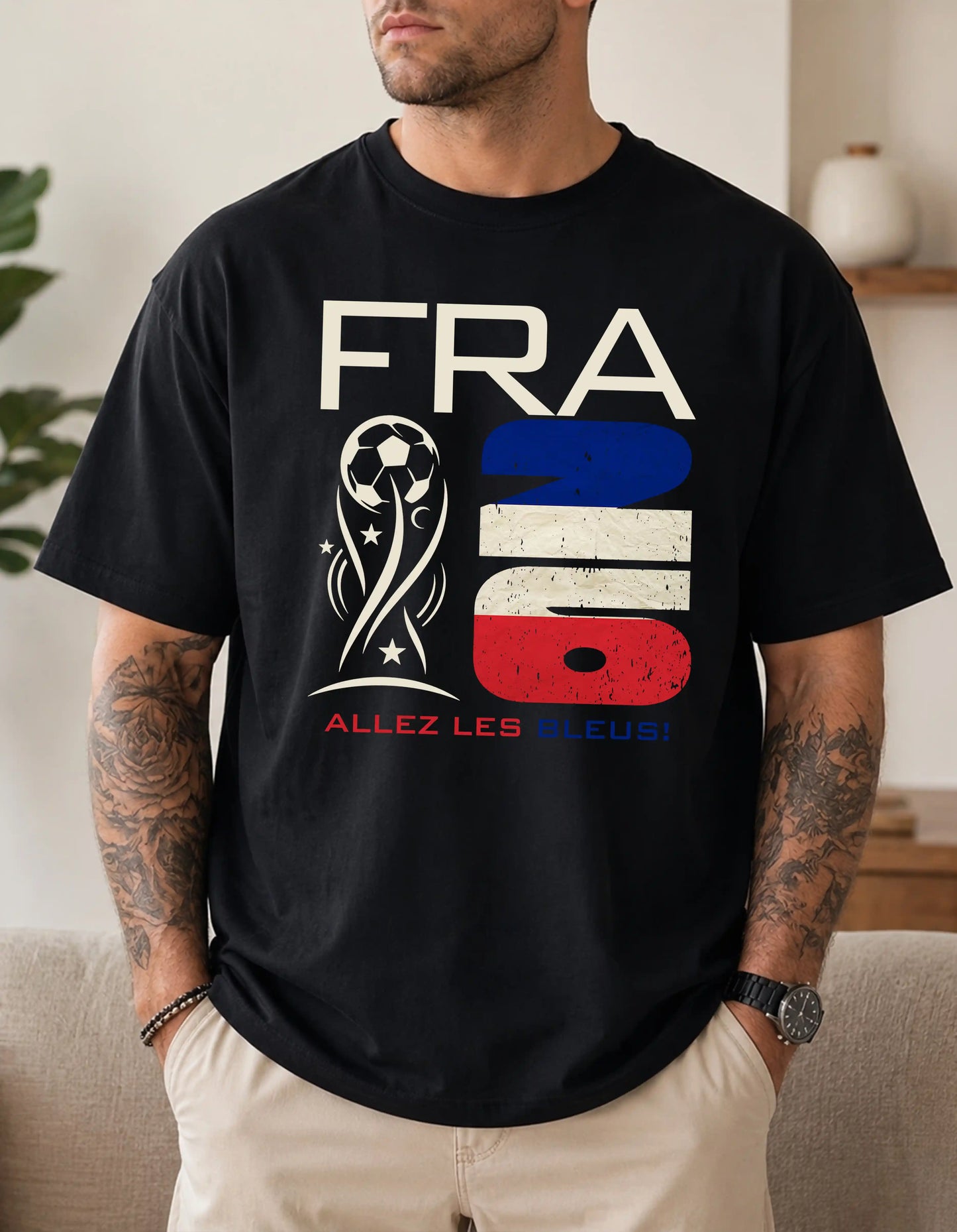 France world cup 2026 custom text comfort colors football shirt for fans