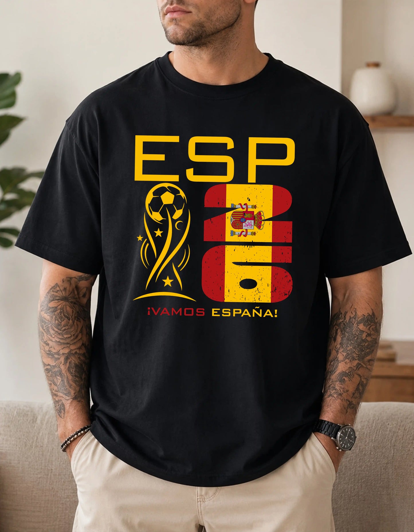 Espana world cup 2026 custom text comfort colors football shirt for fans