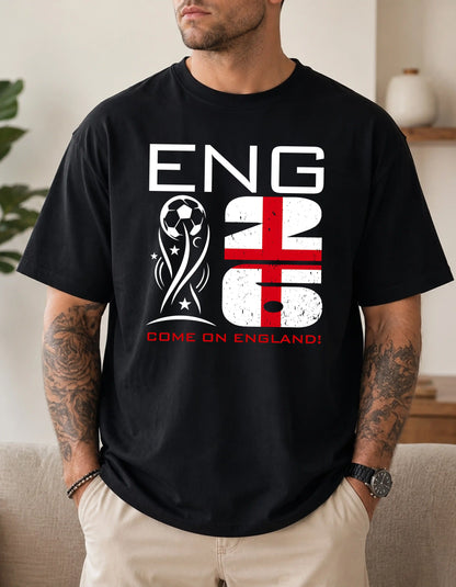 England world cup 2026 custom text comfort colors football shirt for fans