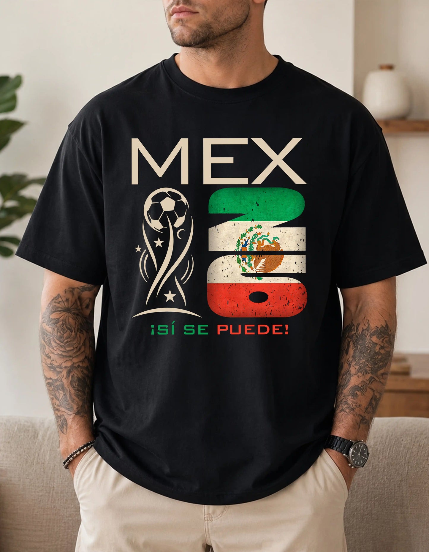 Mexico world cup 2026 custom text comfort colors football shirt for fans
