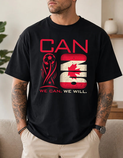 Canada world cup 2026 custom text comfort colors football shirt for fans