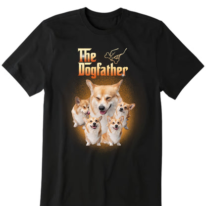 Personalized The Dogfather Shirt Custom Multiple Photo Collage Gift For Every Dog Lover