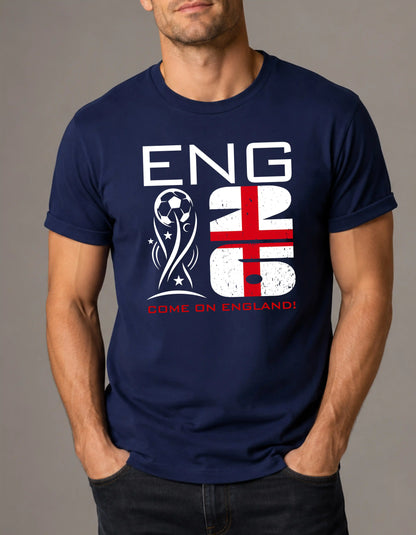 England world cup 2026 custom text comfort colors football shirt for fans