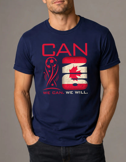 Canada world cup 2026 custom text comfort colors football shirt for fans