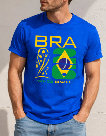 Brasil world cup 2026 custom text comfort colors football shirt for fans