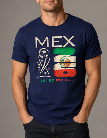 Mexico world cup 2026 custom text comfort colors football shirt for fans