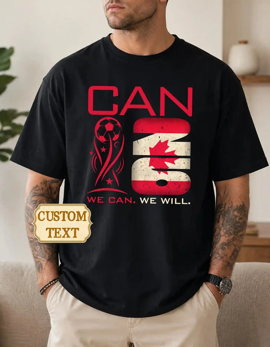 Canada world cup 2026 custom text comfort colors football shirt for fans