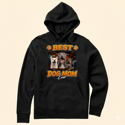 Best Dog Mom Ever - Personalized Photo Shirt