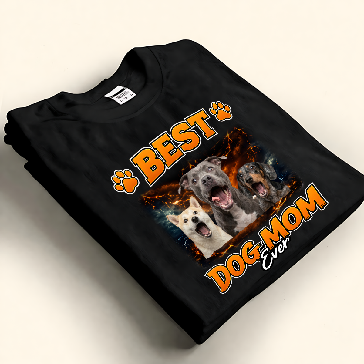 Best Dog Mom Ever - Personalized Photo Shirt