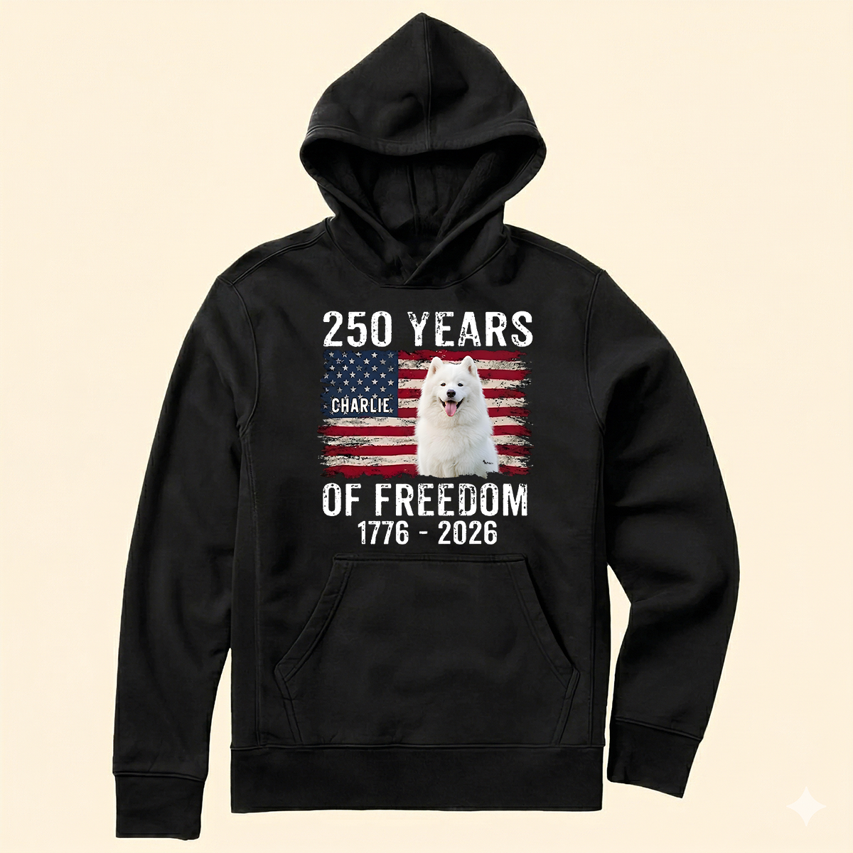 Custom Dog Photo & Name USA 250th Anniversary Shirt 1776-2026 for Pet Lovers