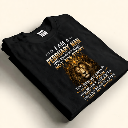 Majestic lion king crown birthday month shirt for men personalized graphic gift for him