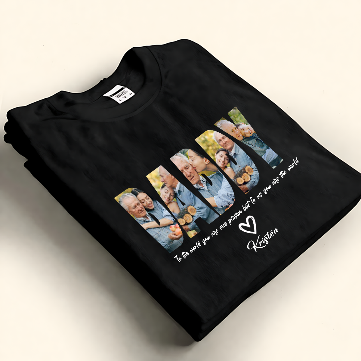 Personalized daddy custom photo and name shirt