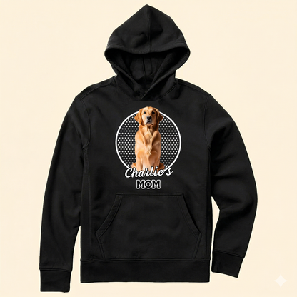 Custom pet photo and name shirt, personalized gift for dog and cat lovers.
